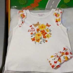 Little Lass Girl 4 PC Tops Sleeveless/Shorts Cotton Blend Size 5